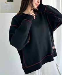 《Java ジャバコラボ》2wayリバーシブル裏起毛×キルティング切替プルオーバー