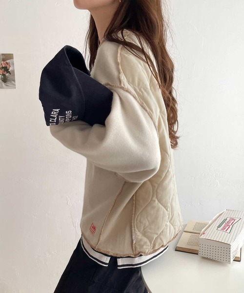 Java(ジャバ)の「《Java ジャバコラボ》2wayリバーシブル裏起毛×キルティング切替プルオーバー(スウェット・レディース・アイボリー/イエロー/ブラック/モカ/ネイビー/カーキ・LARGE/MEDIUM/X-LARGE/SMALL)」の14枚目の写真