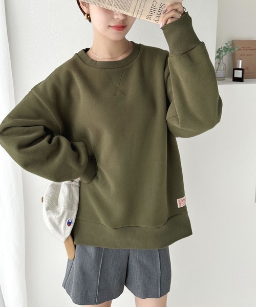 Java(ジャバ)の「《Java ジャバコラボ》2wayリバーシブル裏起毛×キルティング切替プルオーバー(スウェット・レディース・アイボリー/イエロー/ブラック/モカ/ネイビー/カーキ・LARGE/MEDIUM/X-LARGE/SMALL)」の21枚目の写真