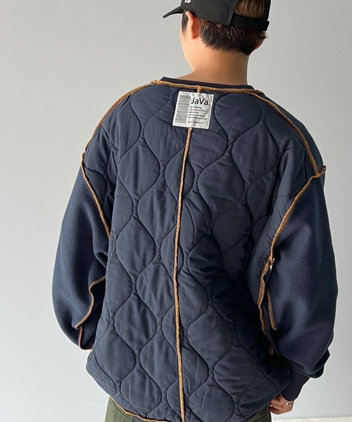 セール】《Java ジャバコラボ》2wayリバーシブル裏起毛×キルティング