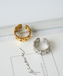 IAMUSE | 金属アレルギー対応　ワイドチェーンリング S0994【IAMUSE】(リング)