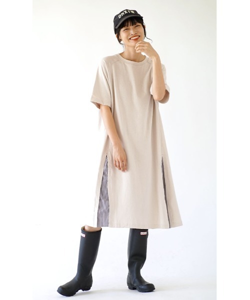 e-zakkamania stores（イーザッカマニアストアーズ）の「ブラウスレイヤード ワンピース（ワンピース・レディース・チャコール/アッシュブラウン/ライトベージュ・フリー）」の13枚目の写真