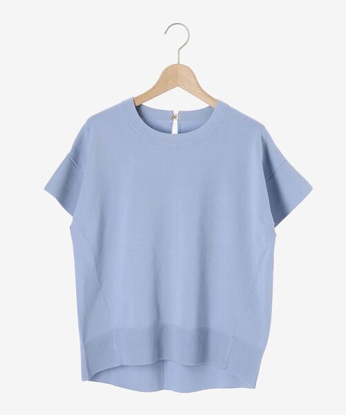 le.coeur blanc（ルクールブラン）の「フレアスリーブニットプルオーバー（ニット/セーター・レディース・ブルー/ダークグレー/キャメル/グレイッシュベージュ・38）」の14枚目の写真