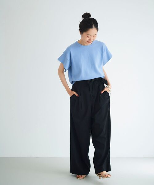 le.coeur blanc（ルクールブラン）の「フレアスリーブニットプルオーバー（ニット/セーター・レディース・ブルー/ダークグレー/キャメル/グレイッシュベージュ・38）」の20枚目の写真