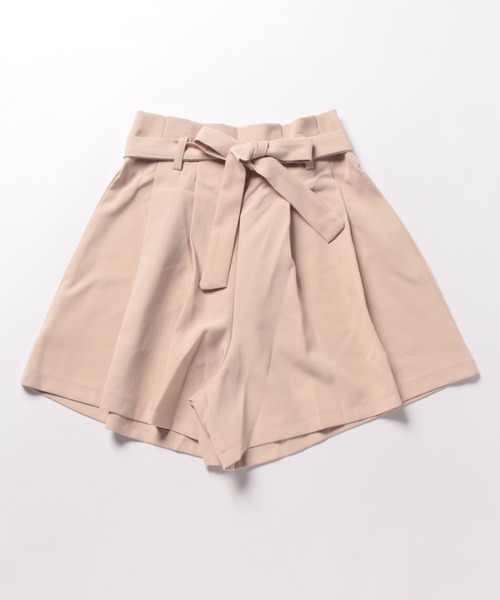 Grandeir(グランディール)の「ウエストリボンフレアショートパンツ(その他パンツ・レディース・ベージュ/ブラック/ピンクベージュ・M)」の16枚目の写真