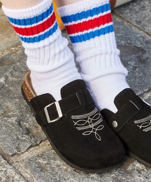 MONO-MART LADY'S(モノマートレディース)の「コンフォートサンダルフラワーステッチサンダル(サンダル・レディース・キャメル/グレイッシュベージュ/ブラック・S/M/L/LL)」の11枚目の写真