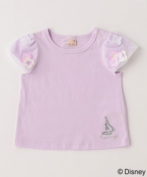 petit main（プティマイン）の「【DISNEYプリンセス】お花バルーン半袖T（Tシャツ/カットソー・キッズ・ライトブルー/オフホワイト/ラベンダー・130cm/110cm/120cm/100cm/80ｃｍ/90cm）」の3枚目の写真