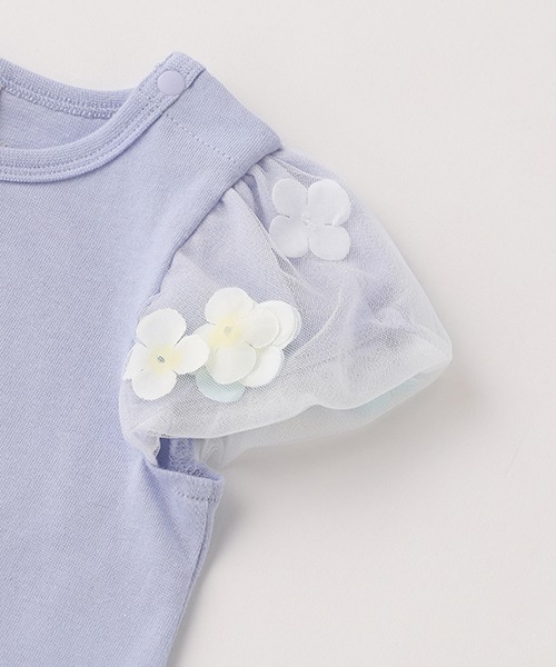 petit main（プティマイン）の「【DISNEYプリンセス】お花バルーン半袖T（Tシャツ/カットソー・キッズ・ライトブルー/オフホワイト/ラベンダー・130cm/110cm/120cm/100cm/80ｃｍ/90cm）」の6枚目の写真