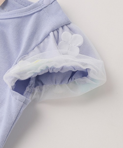 petit main（プティマイン）の「【DISNEYプリンセス】お花バルーン半袖T（Tシャツ/カットソー・キッズ・ライトブルー/オフホワイト/ラベンダー・130cm/110cm/120cm/100cm/80ｃｍ/90cm）」の4枚目の写真