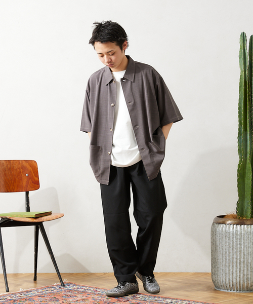 JOURNAL STANDARD relume(ジャーナルスタンダード レリューム)の「"イージーケア" SLUB TR TORO 半袖シャツ(シャツ/ブラウス・メンズ・アイボリー/チャコールグレー/ブラック・MEDIUM/LARGE)」の10枚目の写真