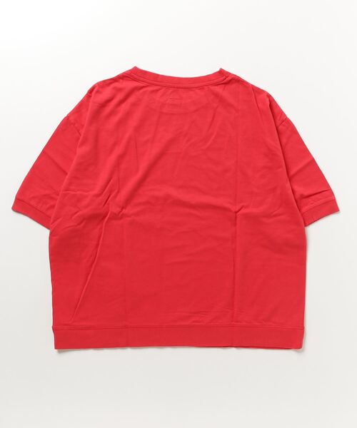 Arinomama（アリノママ）の「Arinomama 20sピグメント天竺デザインポケットTシャツ（Tシャツ/カットソー・レディース・スミクロ/レッド/パープル/グリーン・FREE）」の5枚目の写真