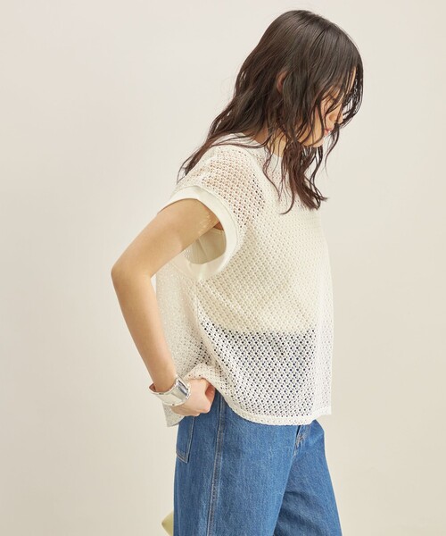 SHIPS（シップス）の「〈手洗い可能〉ラッセル レース フレンチ