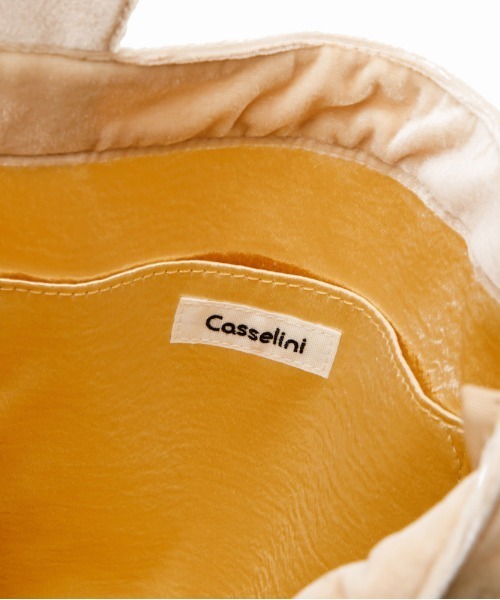 Casselini（キャセリーニ）の「Casselini(キャセリーニ)スカラップエンブロイダリートート（トートバッグ・レディース・ピンク/ブラック/アイボリー/スモークピンク/ブルー・FREE）」の19枚目の写真