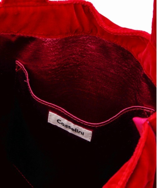 Casselini（キャセリーニ）の「Casselini(キャセリーニ)スカラップエンブロイダリートート（トートバッグ・レディース・ピンク/ブラック/アイボリー/スモークピンク/ブルー・FREE）」の16枚目の写真