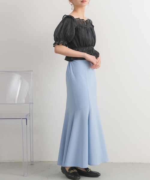 RETRO GIRL(レトロガール)の「ギャザーBL(シャツ/ブラウス・レディース・ライトグレー/ホワイト/ブラック・FREE)」の16枚目の写真