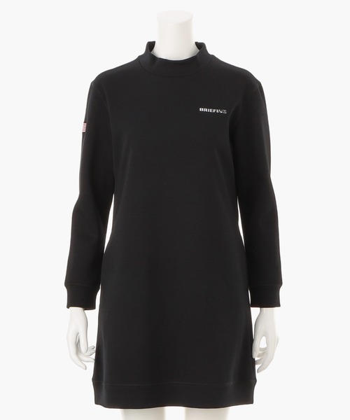BRIEFING(ブリーフィング)の「【ブリーフィングゴルフ】WOMENS WARM 3D LOGO MOCK NECK ONE PIECE(ワンピース・レディース・ブラック/グレー・M/S)」の3枚目の写真