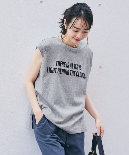 coca(coca)(コカ)の「ノースリーブロゴTシャツ(Tシャツ/カットソー・レディース・B/A/D/C・L/M)」の4枚目の写真