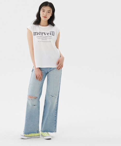 coca(coca)(コカ)の「ノースリーブロゴTシャツ(Tシャツ/カットソー・レディース・B/A/D/C・L/M)」の9枚目の写真