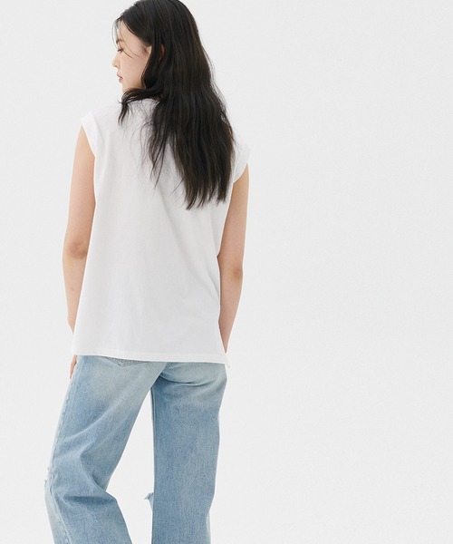 coca(coca)(コカ)の「ノースリーブロゴTシャツ(Tシャツ/カットソー・レディース・B/A/D/C・L/M)」の12枚目の写真