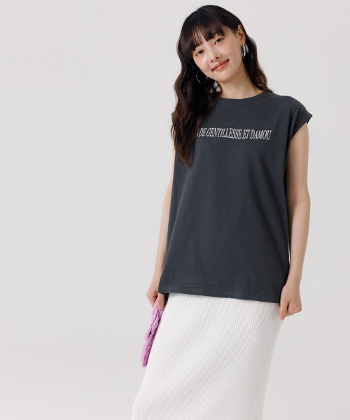 coca(coca)(コカ)の「ノースリーブロゴTシャツ(Tシャツ/カットソー・レディース・B/A/D/C・L/M)」の13枚目の写真