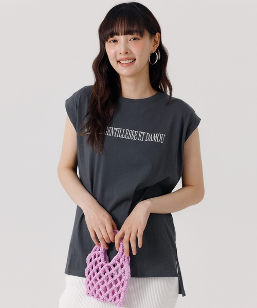 coca(coca)(コカ)の「ノースリーブロゴTシャツ(Tシャツ/カットソー・レディース・B/A/D/C・L/M)」の14枚目の写真