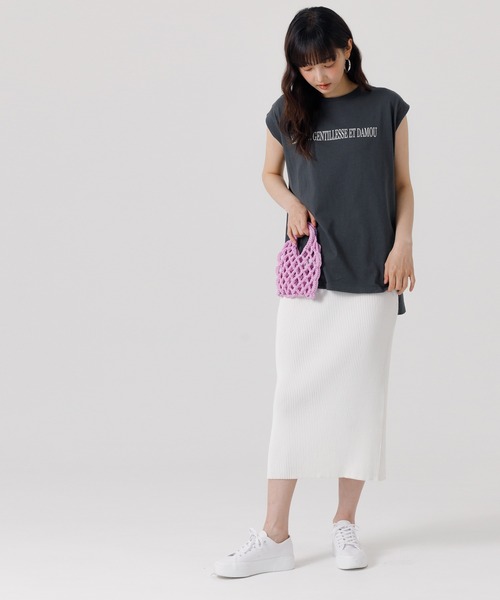 coca(coca)(コカ)の「ノースリーブロゴTシャツ(Tシャツ/カットソー・レディース・B/A/D/C・L/M)」の16枚目の写真