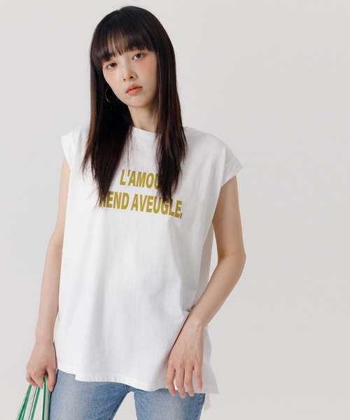 coca(coca)(コカ)の「ノースリーブロゴTシャツ(Tシャツ/カットソー・レディース・B/A/D/C・L/M)」の17枚目の写真
