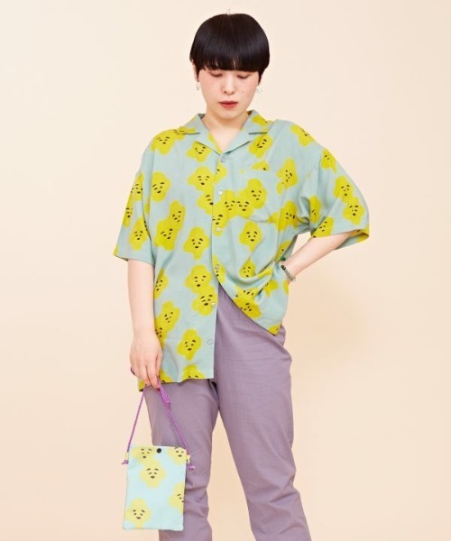 カヤ（カヤ）の「【カヤ】小紋雅話 サコッシュ（ショルダーバッグ・レディース・ネイビー/グリーン/ピンク/ブラック/ブルー・FREE）」の10枚目の写真