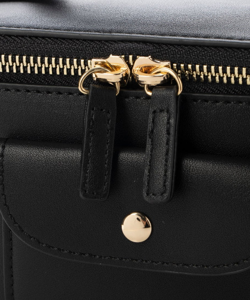 cache cache（カシュ カシュ）の「カシュカシュ cachecache / バニティ型2wayミニショルダー（ショルダーバッグ・レディース・ベージュ系その他/ブラック/キャメル・FREE）」の10枚目の写真