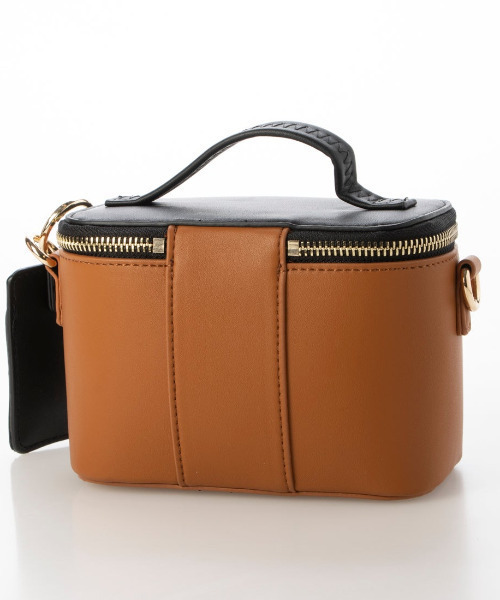 cache cache（カシュ カシュ）の「カシュカシュ cachecache / バニティ型2wayミニショルダー（ショルダーバッグ・レディース・ベージュ系その他/ブラック/キャメル・FREE）」の14枚目の写真