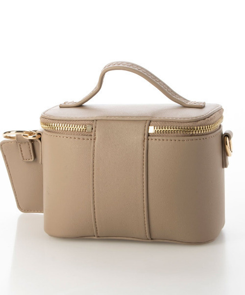 cache cache（カシュ カシュ）の「カシュカシュ cachecache / バニティ型2wayミニショルダー（ショルダーバッグ・レディース・ベージュ系その他/ブラック/キャメル・FREE）」の7枚目の写真