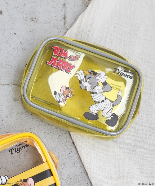 公式】TOM and JERRY×阪神タイガース PVCクリアポーチ（ポーチ