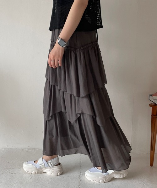 新品　LOWRYS FARM フリルスカート LOWRYS FARM（ローリーズファーム） スカート フリルスカート 576726