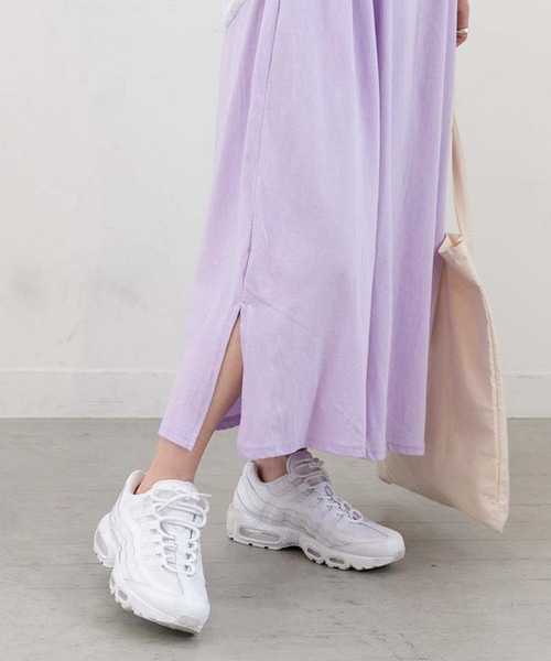 PICHI（ピイチ）の「サイドスリットオーバーサイズワンピ（ワンピース・レディース・ホワイト/ラベンダー/ブラック・FREE）」の7枚目の写真
