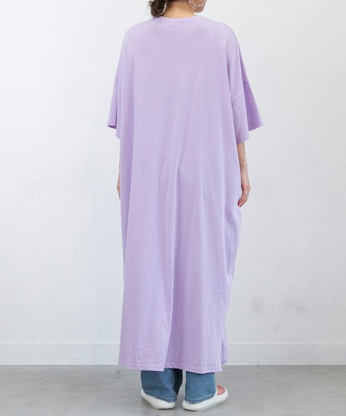 PICHI（ピイチ）の「サイドスリットオーバーサイズワンピ（ワンピース・レディース・ホワイト/ラベンダー/ブラック・FREE）」の20枚目の写真