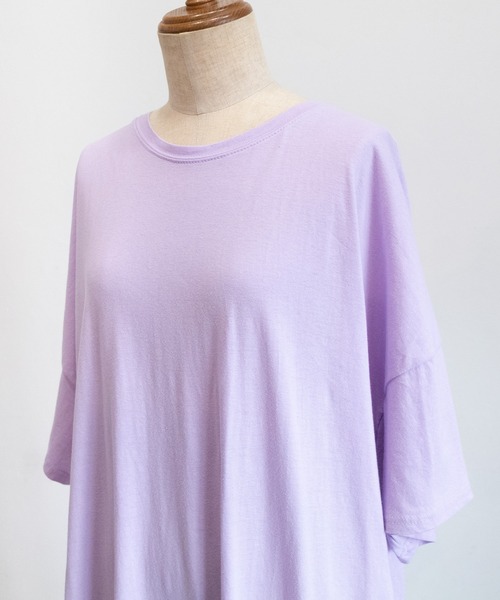 PICHI（ピイチ）の「サイドスリットオーバーサイズワンピ（ワンピース・レディース・ホワイト/ラベンダー/ブラック・FREE）」の21枚目の写真