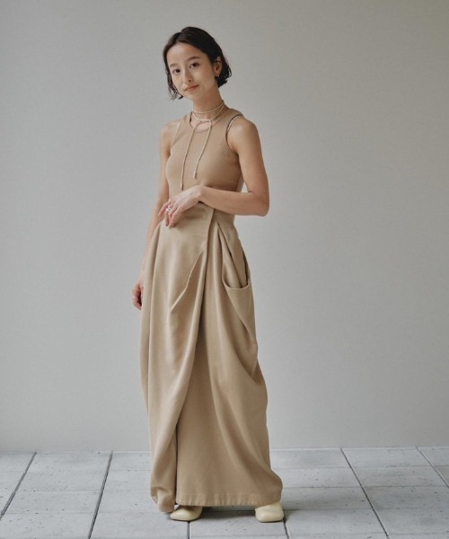 TODAYFUL（トゥデイフル）の「american sleeve tank top（タンクトップ・レディース・ホワイト/チャコールグレー/ベージュ/ラベンダー・FREE）」の5枚目の写真