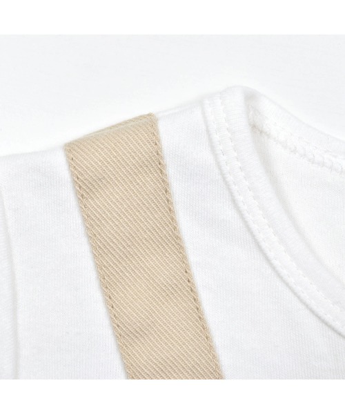 SLAP SLIP BABY（スラップスリップベビー）の「デニムポケット恐竜刺しゅうサロペットレイヤード風ロンパースベビー(60~80cm)（ロンパース・キッズ・ブルー/オレンジ・60cm/80ｃｍ/70cm）」の20枚目の写真