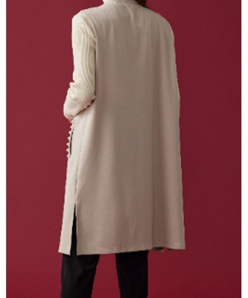 BELLUNA（ベルーナ）の「パールビーズ使いロングジレ（スーツジャケット・レディース・ブラック/ブルー/ベージュ・LARGE/X-LARGE/MEDIUM）」の10枚目の写真