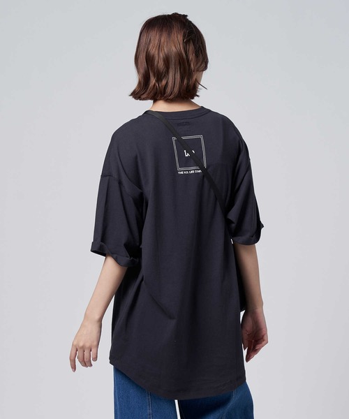 Lee(リー)の「【Lee】バックスクエアロゴTシャツ(Tシャツ/カットソー・レディース・ダークグレー・L/M)」の3枚目の写真
