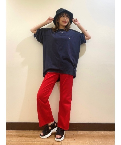 Lee(リー)の「【Lee】バックスクエアロゴTシャツ(Tシャツ/カットソー・レディース・ダークグレー・L/M)」の12枚目の写真
