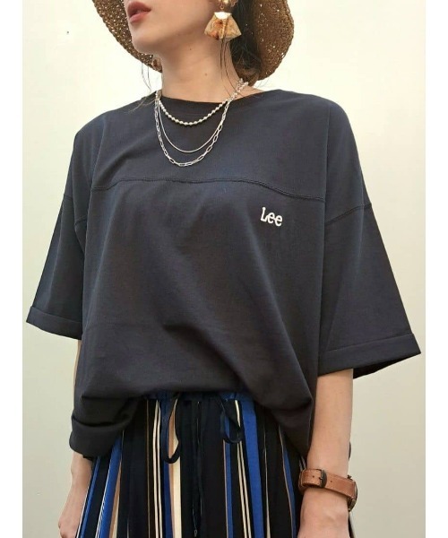 Lee(リー)の「【Lee】バックスクエアロゴTシャツ(Tシャツ/カットソー・レディース・ダークグレー・L/M)」の17枚目の写真