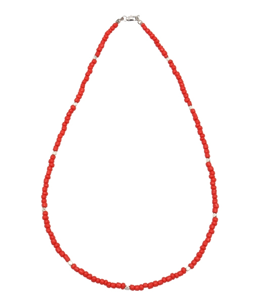 WEGO（ウィゴー）の「WEGO/メタルビーズネックレス（ネックレス・メンズ・ブルー/レッド/ブラック/ターコイズブルー/ホワイト・FREE）」の5枚目の写真