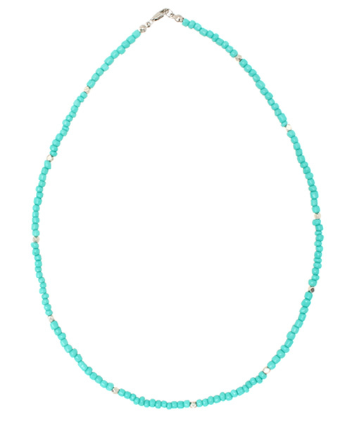 WEGO（ウィゴー）の「WEGO/メタルビーズネックレス（ネックレス・メンズ・ブルー/レッド/ブラック/ターコイズブルー/ホワイト・FREE）」の3枚目の写真