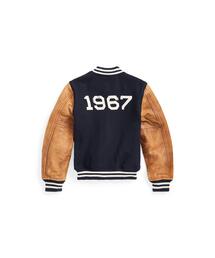ラルフローレン　キッズ　ウールブレンド レザースリーブ ジャケット　新品 POLO RALPH LAUREN CHILDRENSWEAR（ポロ ラルフ ローレン