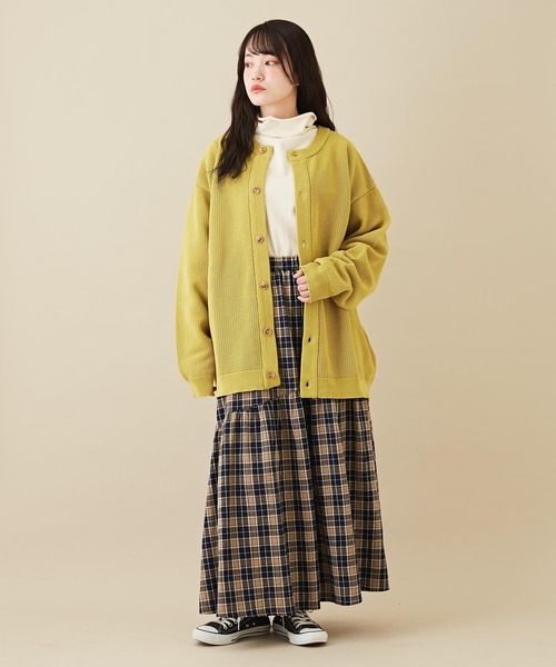 CUBE SUGAR(キューブシュガー)の「インレースウェットモックネック風タートルインナー(Tシャツ/カットソー・レディース・ホワイト/パープル/オレンジ/ブラック・M)」の9枚目の写真