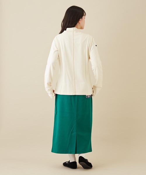 CUBE SUGAR(キューブシュガー)の「インレースウェットモックネック風タートルインナー(Tシャツ/カットソー・レディース・ホワイト/パープル/オレンジ/ブラック・M)」の14枚目の写真