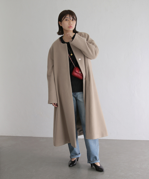 LaTotalite ラトータリテ　ウールモッサフレアマキシコート La TOTALITE（ラトータリテ）の「ウールモッサフレアマキシ