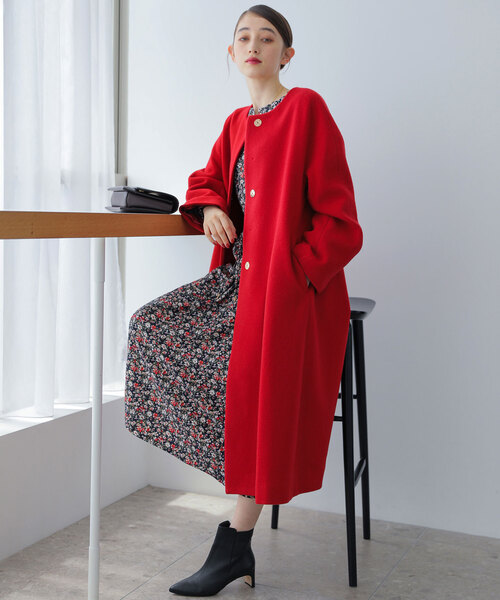 LaTotalite ラトータリテ　ウールモッサフレアマキシコート La TOTALITE（ラトータリテ）の「《予約》ウールモッサフレア