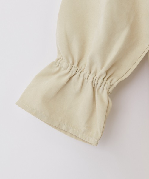 CIAOPANIC TYPY（チャオパニックティピー）の「【KIDS】ピーチ起毛フリルブラウス（シャツ/ブラウス・キッズ・アイボリー/チャコールグレー・S/M/L/XL/XXL）」の22枚目の写真